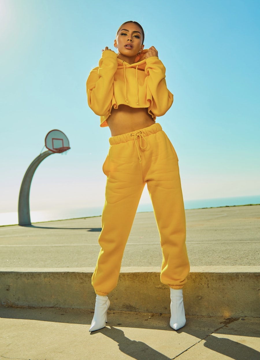 Activewear styled for errands after a workout